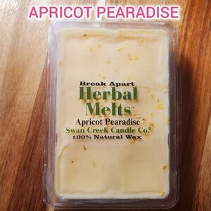 APRICOT PEARDISE by SWAN CREEK CANDLE CO. Herbal Melts 100% Natural Wax 5.25 oz